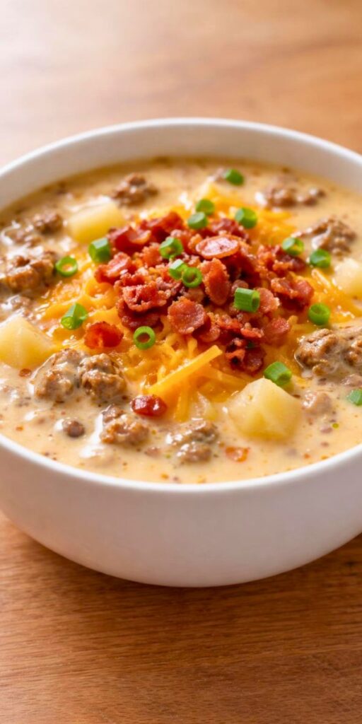 Pioneer Woman Crockpot Cheeseburger Soup Recipe