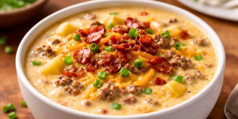 Pioneer Woman Crockpot Cheeseburger Soup Recipe