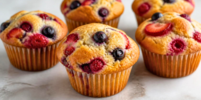 Ina Garten Tri Berry Muffins Recipe